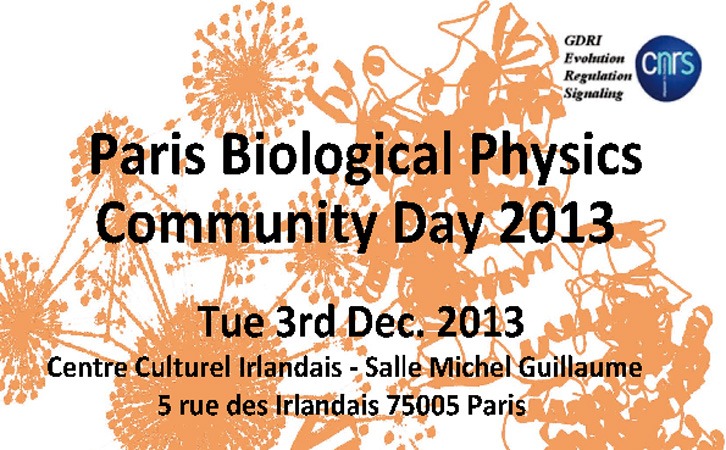 Read more about the article Paris Biological Physics Community Day 2013
